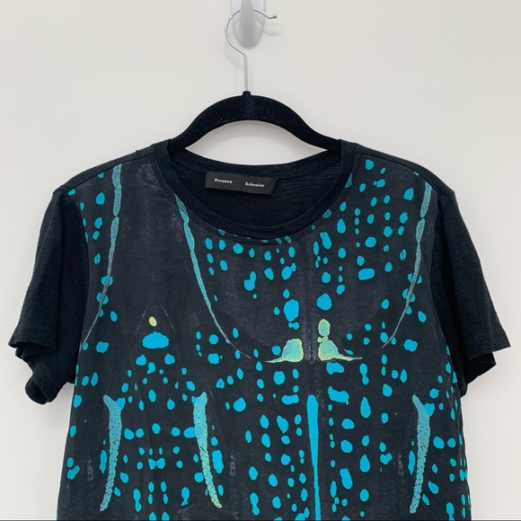 Proenza Schouler Silk Beetle Print Top - Picture 3 of 6